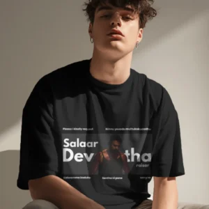 Salaar, Oversized and Crew, T Shirt for Men